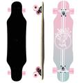 31IN Longboard Skateboards - Mini Long Boards for Adults, Teens and Kids. Cruiser Long Board (Pink)