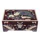 Antique Alive Mother of Pearl Inlay Design Jewellery Box Jewelry Case Holder Trinket Keepsake Treasure Gift Box Chest Organizer (Peacock Red)