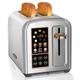 SEEDEEM Toaster 2 Slice, Stainless Steel Bread Toaster with Touch LCD Display,6 Bread Selection, 7 Shade Settings, 1.5'' Extra Wide Slots Toaster with 3 Basic+More Time Functions