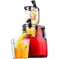 Electric citrus press, fast fresh fruit juice, BPA without automatic electric electrical press Presson Powerful Professional Steel Red