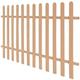 Tidyard Outdoor WPC Picket Fence Garden Fencing Panel Patio Edging Barrier Door 200x120 cm Brown