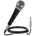 Pyle Mikrofon - Karaoke Mikrofon, Dynamisches Gesangsmikrofon, Bewegliche Spulen-Dynamik-Kardioid-Einweghandmikrofon, EIN/AUS-Schalter mit 4,5 Meter XLR-Audiokabel auf 6,35mm Audiostecker Karaoke box