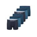 Boxershorts CAMANO "Boxershorts Unterhosen Herren elastischer Gummibund ohne" Gr. L, blau (blue mix) Herren Unterhosen Herrenwäsche