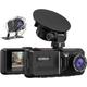Dual Dashcam mit GPS, 1080P FHD Vorne und Hinten Autokamera mit 3.16 Zoll-IPS-Bildschirm 170°, G-Sensor, WDR, Loop-Aufzeichnung, Notfallaufzeichnung, Parkmonitor, Bewegungserkennung-D1