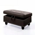 Coastrail Outdoor Storage Ottoman Bench Storage Chest for Sofa Couch Bedroom End of Bed Living Room Faux Leather/Wood/Manufactured Wood/Stain Resistant | Wayfair