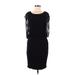 Chelsea & Theodore Casual Dress: Black Dresses - Women's Size Medium