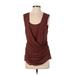 Calvin Klein Sleeveless Top Brown Tops - Women's Size 3