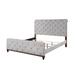 One Allium Way® Brambory Bed, Bed Frame, Platform Bed Wood & /Upholstered/Polyester in Gray | 57 H x 80 W x 90 D in | Wayfair