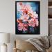 Red Barrel Studio® Apple Blossom Cubist Fusion II - Floral Canvas Print Canvas, Cotton in Blue/Pink/Red | 20 H x 12 W x 2 D in | Wayfair