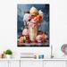 Astoria Grand Food Ice Cream III - Food & Beverage Wall Art Prints Canvas, Cotton in Blue/Brown/Pink | 20 H x 12 W x 1 D in | Wayfair