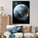 Latitude Run® Blue Grey Planet Mercury Swift - Mercury Canvas Wall Art Metal in Blue/Gray | 32 H x 24 W x 1 D in | Wayfair