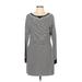 Jason Wu Casual Dress - Sheath: Black Print Dresses - Women's Size Large