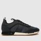 EA7 Emporio Armani suede runner trainers in black multi