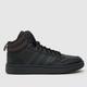adidas hoops 3.0 mid trainers in black