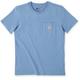 Carhartt Loose Fit Heavyweight K87 Pocket T-Shirt Femme, bleu, taille S pour Femmes