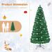 4/5/6/7 FT Pre-Lit Artificial Xmas Tree w/ Branch Tips & Star Lights