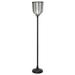 Killian River of Goods Black and Clear Glass and Metal 69.5-Inch Candlestick Floor Lamp - 10.75" x 10.75" x 69.5"