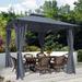 10x10 Ft Outdoor Patio Garden Gazebo Tent With Curtains