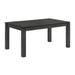 63-83 Inch Extendable Dining Table, Self Store Butterfly Leaf, Black Finish