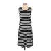 Amazon Essentials Casual Dress - Shift Scoop Neck Sleeveless: Black Stripes Dresses - Women's Size X-Small