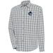 Men's Antigua Gray Vancouver Canucks Carry Tri-Blend Button-Down Long Sleeve Shirt