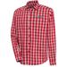 Men's Antigua Red Washington Capitals Carry Tri-Blend Button-Down Long Sleeve Shirt