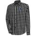 Men's Antigua Black St. Louis Blues Carry Tri-Blend Button-Down Long Sleeve Shirt