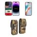 Bemz Phone Case for iPhone 15 Plus Bundle with Lightweight Shockproof Scratch Resistant UV Print Protective TPU Cover Screen Protector Vertical Nylon Belt Holster Pouch (Mexican American Flag)