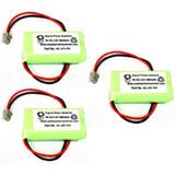 SPS Brand 2.4 V 500 mAh Replacement Battery for Panasonic HSCO506 Cordless Phone (3 PACK)