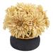 Nearly Natural 13 inch Dahlia Artificial Arrangement in Stoneware Vase