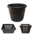 Small Water Garden Pond Plastic Mesh Planting Basket Kit Includes a of 8 Plastic Baskets Plastic Water Garden Planting Basket for Aquaponics Slotted Mesh