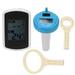 Floating Wireless Thermometer Waterproof Thermometer with Solar Energy Remote Digital for Swimming Pool Bath Water and Hot Tubs