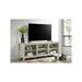 Homestock Rustic Revival 70 Wide TV Stand with Open Shelves and Cable Management