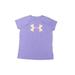 Under Armour Active T-Shirt: Purple Sporting & Activewear - Kids Girl's Size X-Large