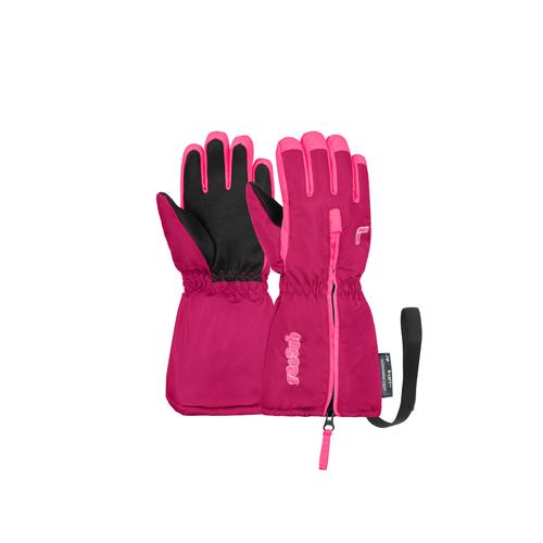 "Skihandschuhe REUSCH ""Tom"" Gr. 4, lila (lila, pink) Kinder Handschuhe Skihandschuhe mit langer Stulpe"