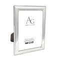Arbras Gallery Classic Beaded Design Sterling Silver Photo Frame 7" x 5" with Wood Back