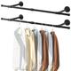 Yawinhe Wall-Mounted Clothes Rail Set of 2, 112cm Wall Hanging Rail for Clothes, Industrial, Space-Saving, Heavy Duty Clothes Rail for Bedroom Storage, 60 kg Load Capacity, Easy Assembly