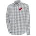 Men's Antigua Gray New Jersey Devils Carry Tri-Blend Button-Down Long Sleeve Shirt