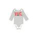 Just One You Made by Carter's Long Sleeve Onesie: White Bottoms - Size 3 Month