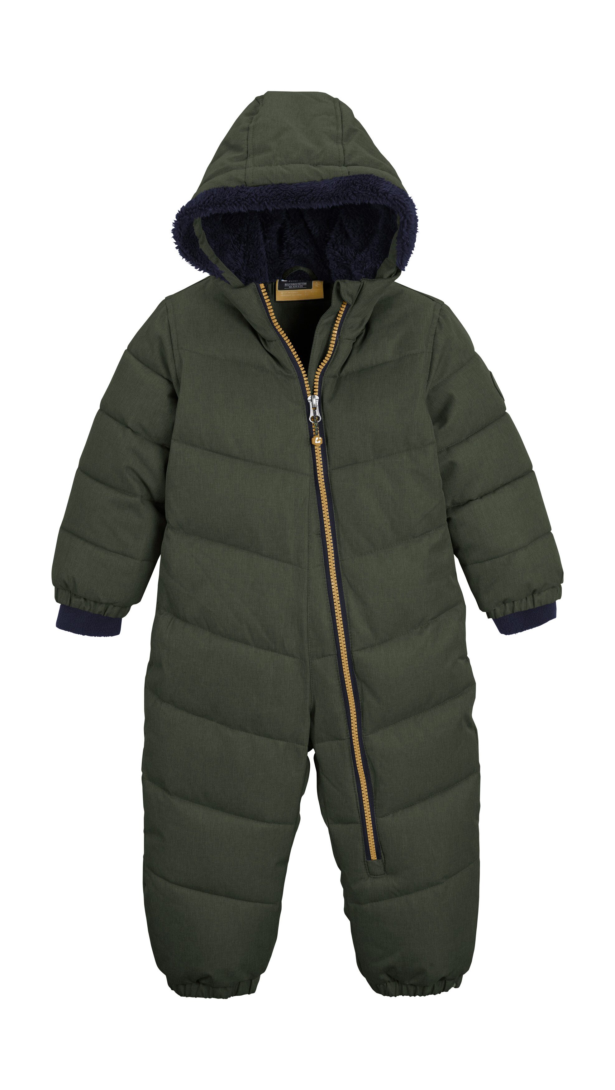 Schneeoverall KILLTEC "Karter Mini", Kinder, Gr. 74/80, grün (dunkelgrün), Oberstoff: 100% Polyester, Futter: 100% Polyester, Füllung: 100% Polyester, Overalls, Schneeanzug: wasserabweisend, winddicht, warm, leicht anzuziehen Image