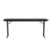 Correll, Inc. Fixed Height Off-Set Leg Seminar Particle Board Core High Pressure Training Table w/ Leg Glides in Black | Wayfair ST2460PX-07