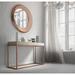 Hispania Home Saph 39.37" Console Table & Mirror Set Wood/Metal in Brown | 31.5" H x 39.37" W x 15.75" D | Wayfair SAPH C16-21 HG WM