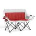 Arlmont & Co. Oseias Folding Camping Chair in Red/Gray | Wayfair 018F87478FBD4B95BFB8306663702271