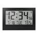 Marathon Watch Company Wall Clock Plastic in Black | 7.5 H x 11 W x 1 D in | Wayfair CL030089-BK-00-NA