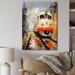 Red Barrel Studio® White Red Train Journey - Modern Canvas Art Print Plastic in Red/Yellow | 44 H x 34 W x 1.5 D in | Wayfair