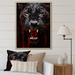 Ebern Designs Black Red Panther Stealth & Strength On Canvas Print Plastic in Black/Red | 44 H x 34 W x 1.5 D in | Wayfair