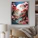 Red Barrel Studio® Asian Art Zen Garden V - Asian Wall Art Living Room Metal in Blue/Green/Pink | 32 H x 24 W x 1 D in | Wayfair