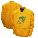 Men's Franchise Club Gold NDSU Bison Windshell Big Logo V-Neck Pullover Jacket