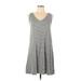 Cable & Gauge Casual Dress: Gray Dresses - New - Women's Size Large