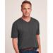 Blair Men's John Blair Everyday Jersey Knit Short-Sleeve Pocket V-Neck Tee - Grey - 4XL